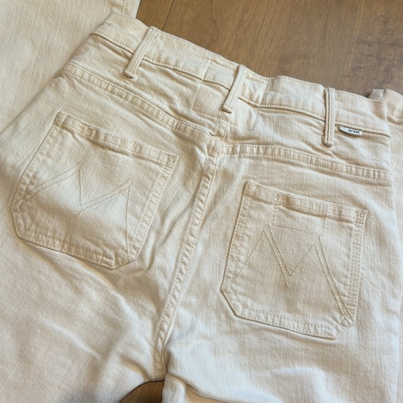 Mother Denim The Hustler Patch Pocket Flood Act Natural - Picture 8 of 10